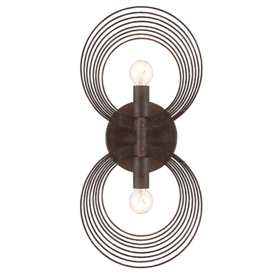 Crystorama - DOR-B7722-FB - Two Light Wall Mount - Doral - Forged Bronze