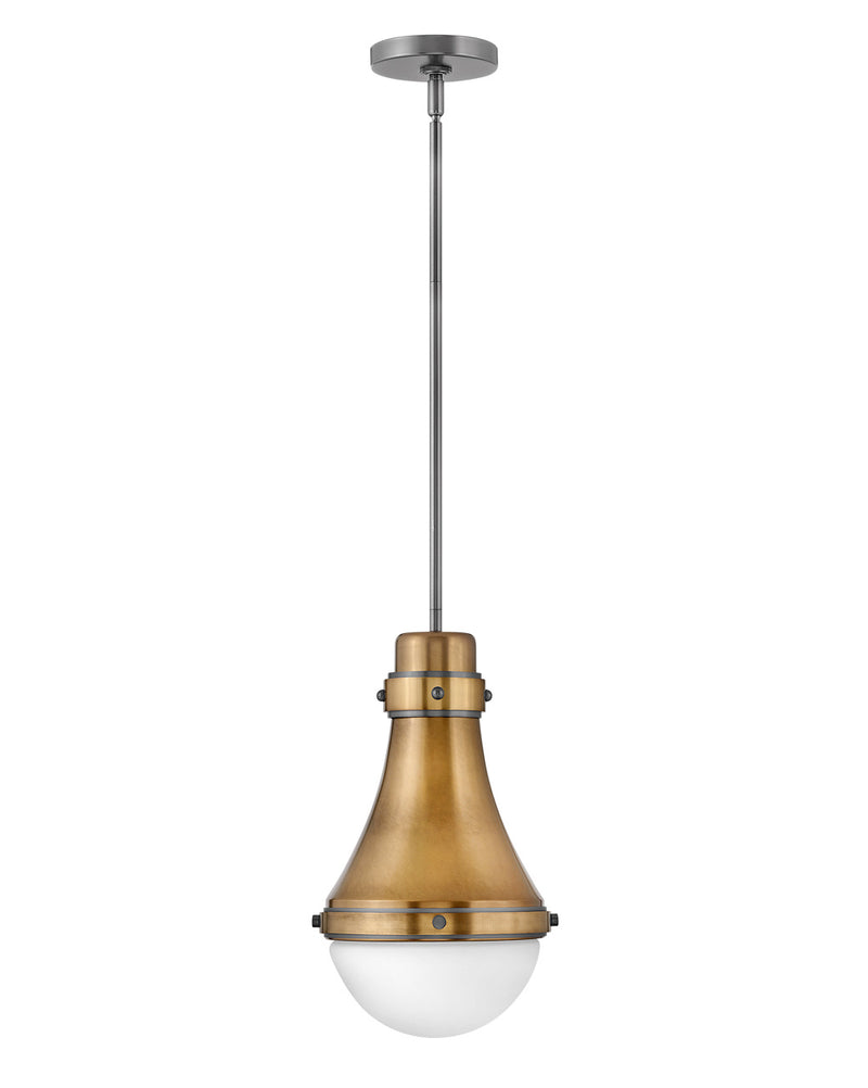 Hinkley - 39057HB - LED Pendant - Oliver - Heritage Brass