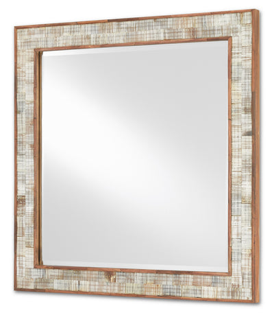 Currey and Company - 1000-0069 - Mirror - Hyson - Chiseled Horn/Natural/Mirror