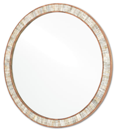 Currey and Company - 1000-0070 - Mirror - Hyson - Chiseled Horn/Natural/Mirror