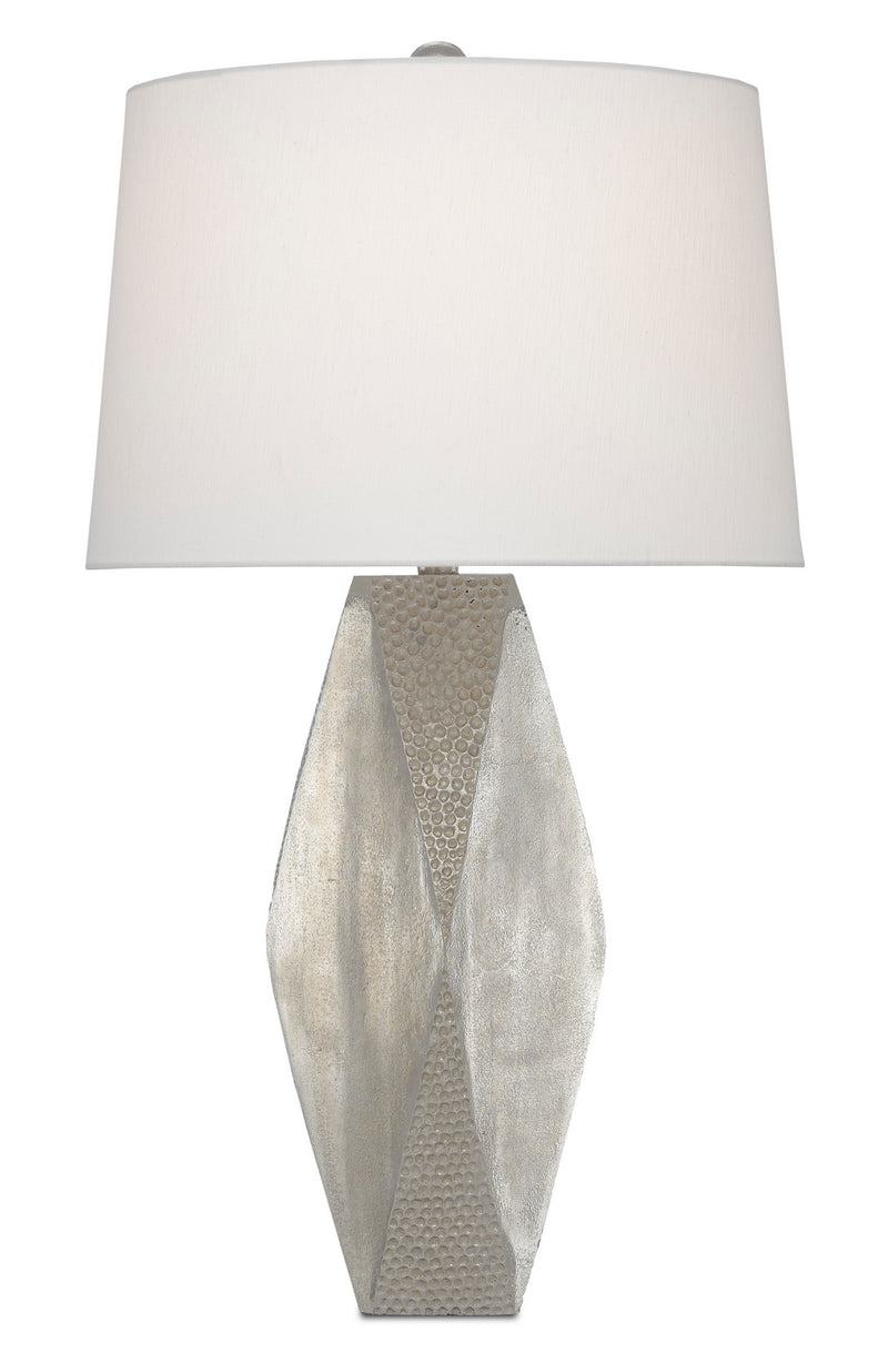 Currey and Company - 6000-0533 - One Light Table Lamp - Zabrine - Nickel