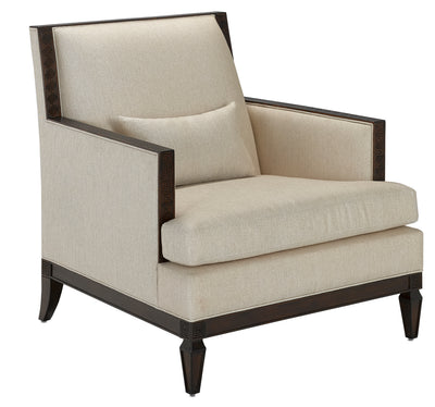 Currey and Company - 7000-0332 - Chair - Barry Goralnick - Dark Walnut
