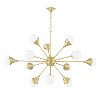 Mitzi - H375812-AGB - LED Chandelier - Ariana - Aged Brass