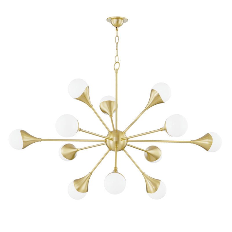 Mitzi - H375812-AGB - LED Chandelier - Ariana - Aged Brass