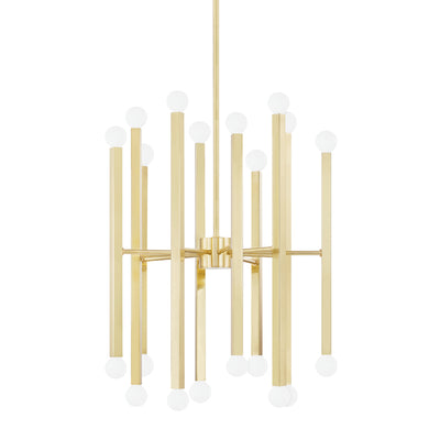 Mitzi - H463820-AGB - 20 Light Chandelier - Dona - Aged Brass