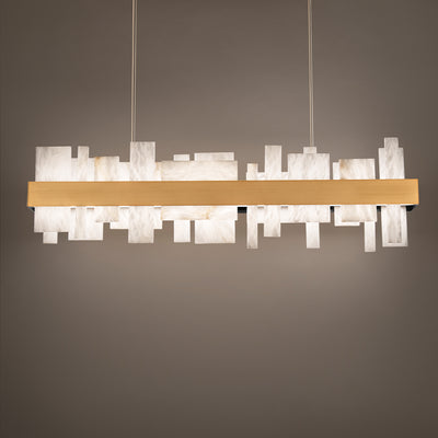 Modern Forms - PD-68146-AB - LED Linear Pendant - Acropolis - Aged Brass