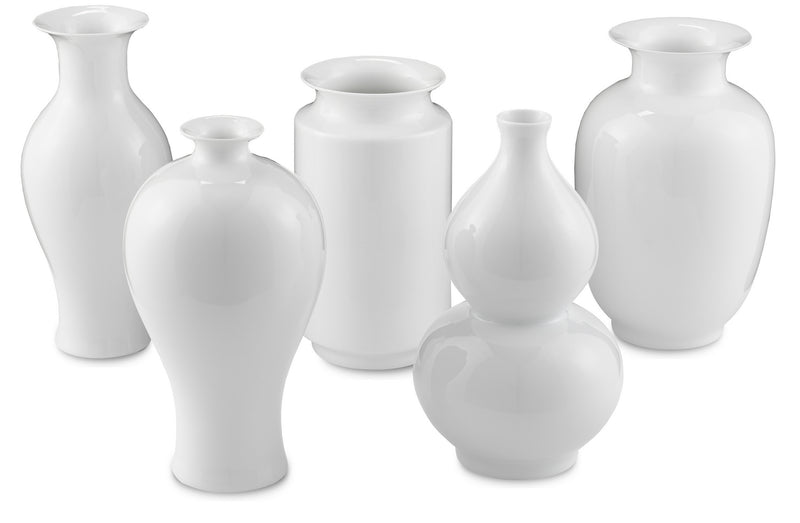 Currey and Company - 1200-0213 - Vase Set - Imperial - Imperial White