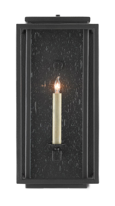 Currey and Company - 5500-0040 - One Light Outdoor Wall Sconce - Wright - Midnight