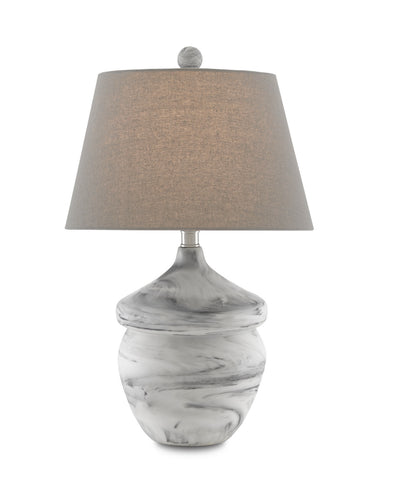 Currey and Company - 6000-0669 - One Light Table Lamp - Vitellina - White/Gray