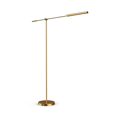 Alora - FL316655VBMS - LED Lamp - Astrid - Metal Shade/Vintage Brass