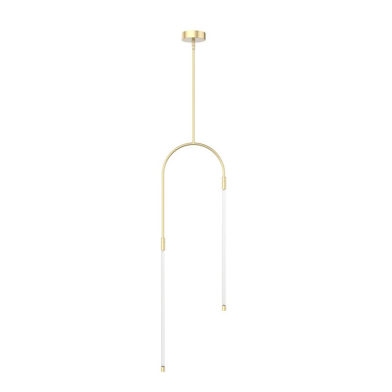 Alora - PD317002NB - LED Pendant - Honour - Natural Brass
