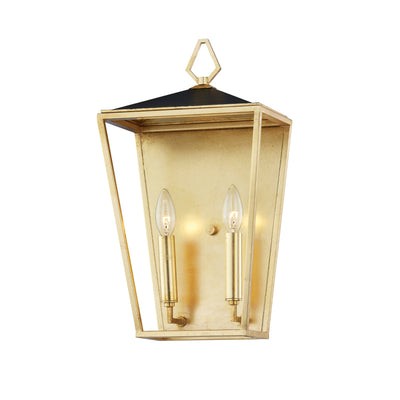 Hudson Valley - 5702-GL/BK - Two Light Wall Sconce - Paxton - Gold Leaf/Black