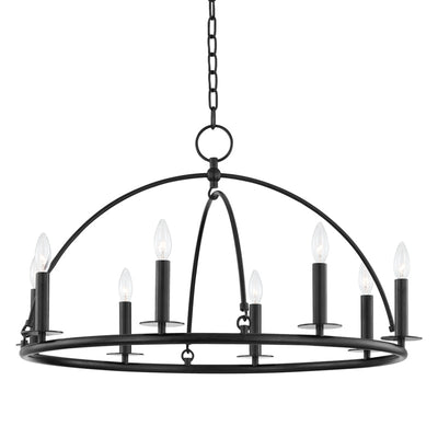 Hudson Valley - 9532-AI - Eight Light Chandelier - Howell - Aged Iron