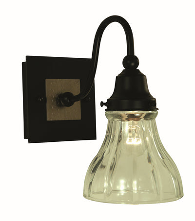 Framburg - 5611 MBLACK/BN - One Light Wall Sconce - Houghton - Matte Black and Brushed Nickel