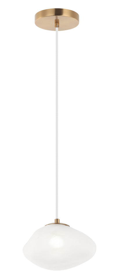Matteo Lighting - C60201AG - One Light Pendant - Melo - Aged Gold Brass