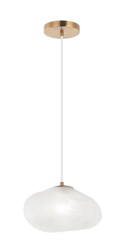 Matteo Lighting - C60211AG - One Light Pendant - Melo - Aged Gold Brass