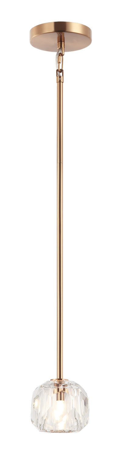 Matteo Lighting - C61401AG - One Light Pendant - Rosa - Aged Gold Brass
