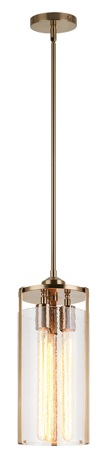 Matteo Lighting - C62203AG - Three Light Pendant - Bayou - Aged Gold Brass