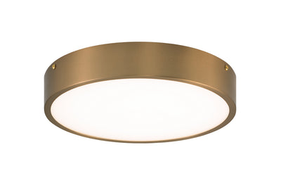 Matteo Lighting - M13701AG - One Light Flush Mount - Plato - Aged Gold Brass