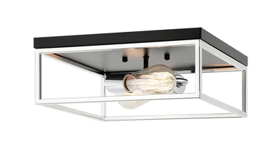 Matteo Lighting - M15542BKCH - Flush Mount - Clarke - Black / Chrome