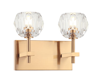 Matteo Lighting - W61402AG - Two Light Wall Sconce - Rosa - Aged Gold Brass