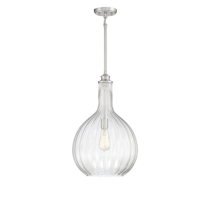 Savoy House - 7-2255-1-SN - One Light Pendant - Brandon - Satin Nickel