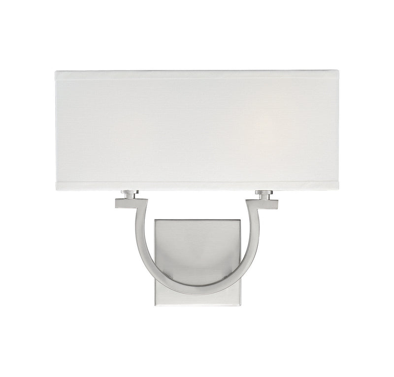 Savoy House - 9-998-2-SN - Two Light Wall Sconce - Rhodes - Satin Nickel