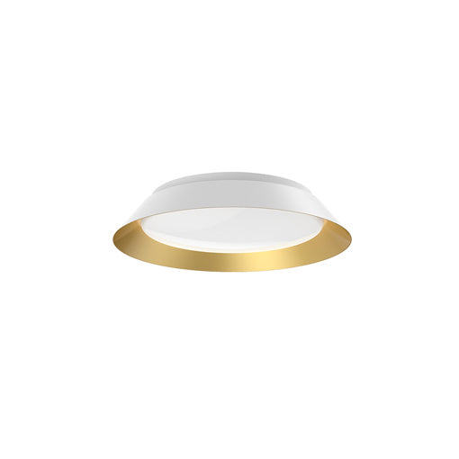 Kuzco Lighting - FM43414-WH/GD - LED Flush Mount - Jasper - White/Gold