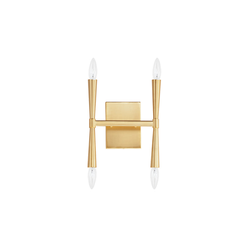 Maxim - 24622SBR - Four Light Wall Sconce - Rome - Satin Brass