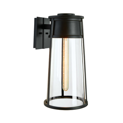 Norwell Lighting - 1246-MB-CL - One Light Wall Sconce - Cone - Matte Black