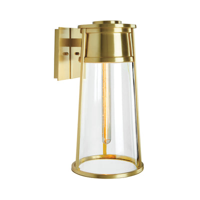 Norwell Lighting - 1246-SB-CL - One Light Wall Sconce - Cone - Satin Brass