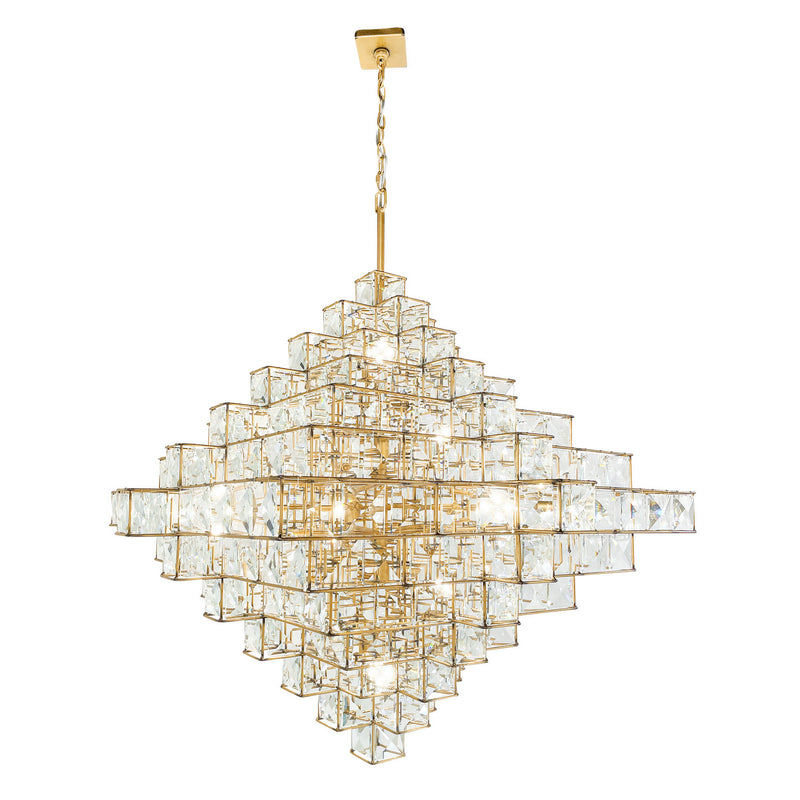 Varaluz - 329P18CG - 18 Light Pendant - Cubic - Calypso Gold