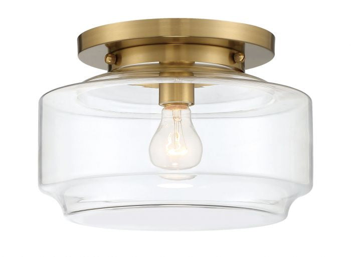 Craftmade - X3112-SB - One Light Flushmount - Peri - Satin Brass