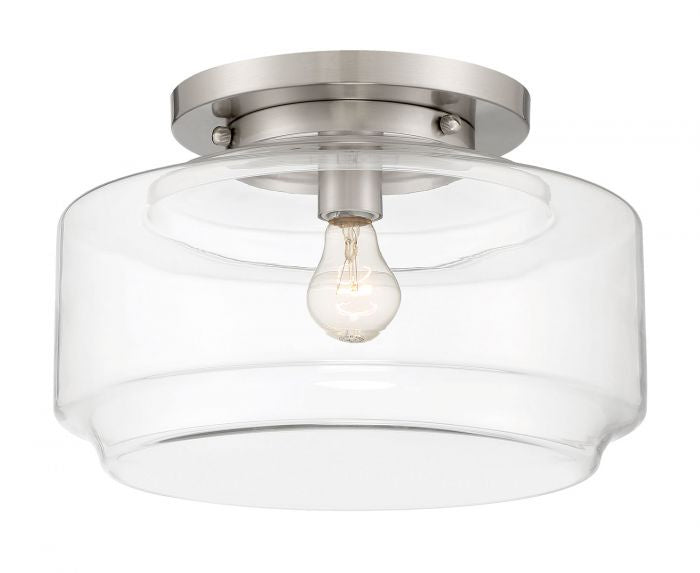 Craftmade - X3114-BNK - One Light Flushmount - Peri - Brushed Polished Nickel