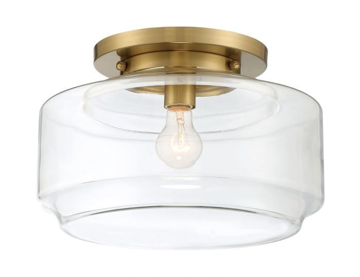 Craftmade - X3114-SB - One Light Flushmount - Peri - Satin Brass