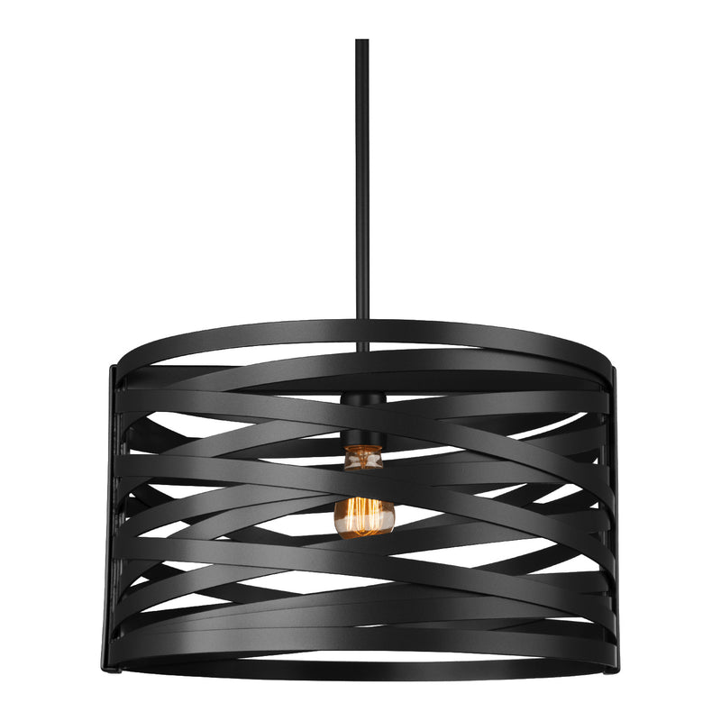 Hammerton Studio - CHB0013-18-MB-0-001-E2 - One Light Pendant - Tempest - Matte Black