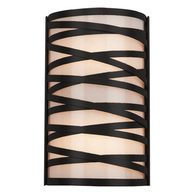 Hammerton Studio - CSB0013-12-MB-F-E1 - Two Light Wall Sconce - Tempest - Matte Black