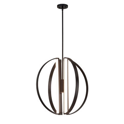 Justice Designs - NSH-4302-MBLK - LED Chandelier - Liv - Matte Black