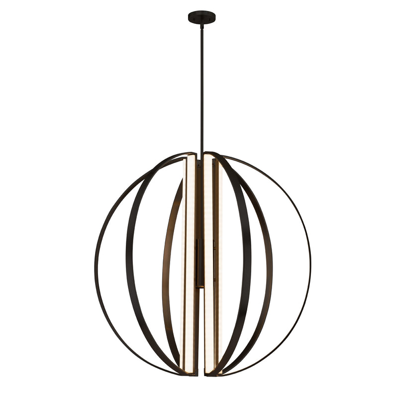 Justice Designs - NSH-4304-MBLK - LED Chandelier - Liv - Matte Black