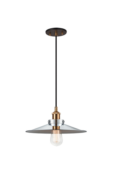 Matteo Lighting - C46112AGCH - One Light Pendant - Bulstrode'S Workshop - Aged Gold Brass