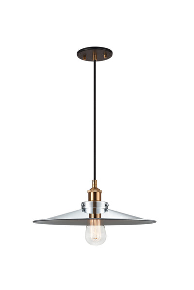 Matteo Lighting - C46113AGCH - One Light Pendant - Bulstrode'S Workshop - Aged Gold Brass