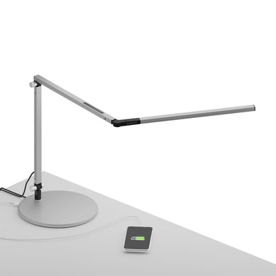 Koncept - AR3100-WD-SIL-USB - LED Desk Lamp - Z-Bar - Silver