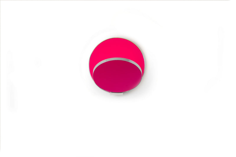 Koncept - GRW-S-CRM-MHP-HW - LED Wall Sconce - Gravy - Chrome body, matte hot pink face plates
