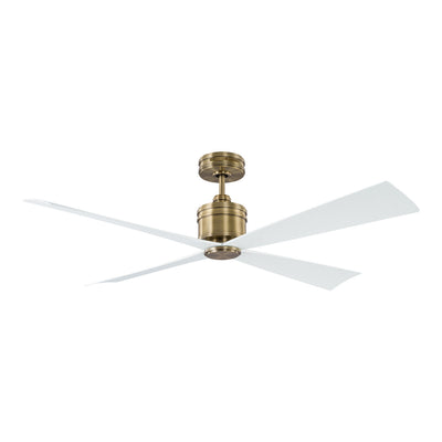 Visual Comfort Fan - 4LNCR56HAB - 56``Ceiling Fan - Launceton - Hand-Rubbed Antique Brass