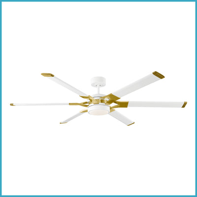 Visual Comfort Fan - 6LFR62RZWBBSD - 62``Ceiling Fan - Loft 62 - Matte White