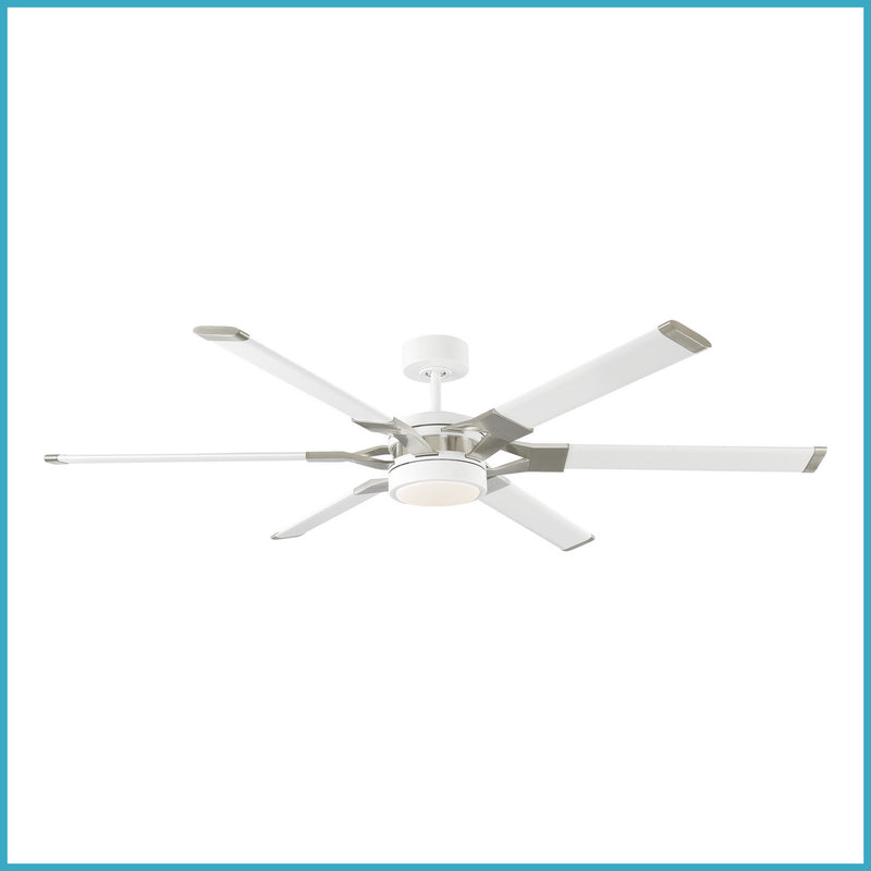 Visual Comfort Fan - 6LFR62RZWD - 62``Ceiling Fan - Loft 62 - Matte White