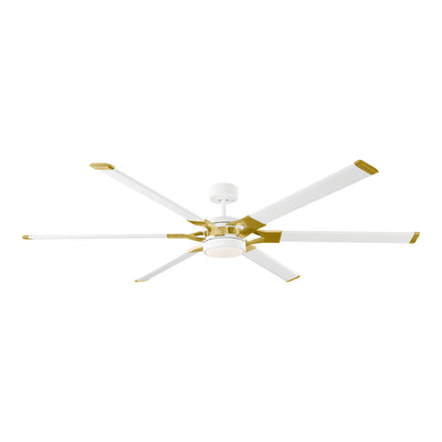 Visual Comfort Fan - 6LFR72RZWBBSD - 72``Ceiling Fan - Loft 72 - Matte White