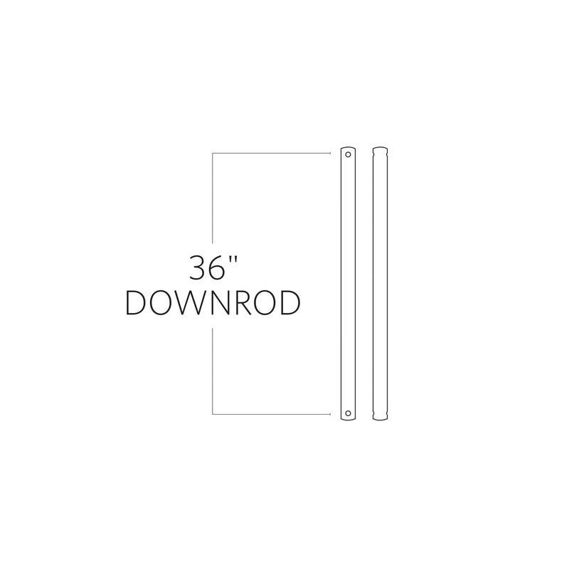 Visual Comfort Fan - DR36KOA - Downrod - Universal Downrod - Koa