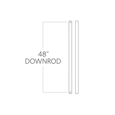 Visual Comfort Fan - DR48KOA - Downrod - Universal Downrod - Koa