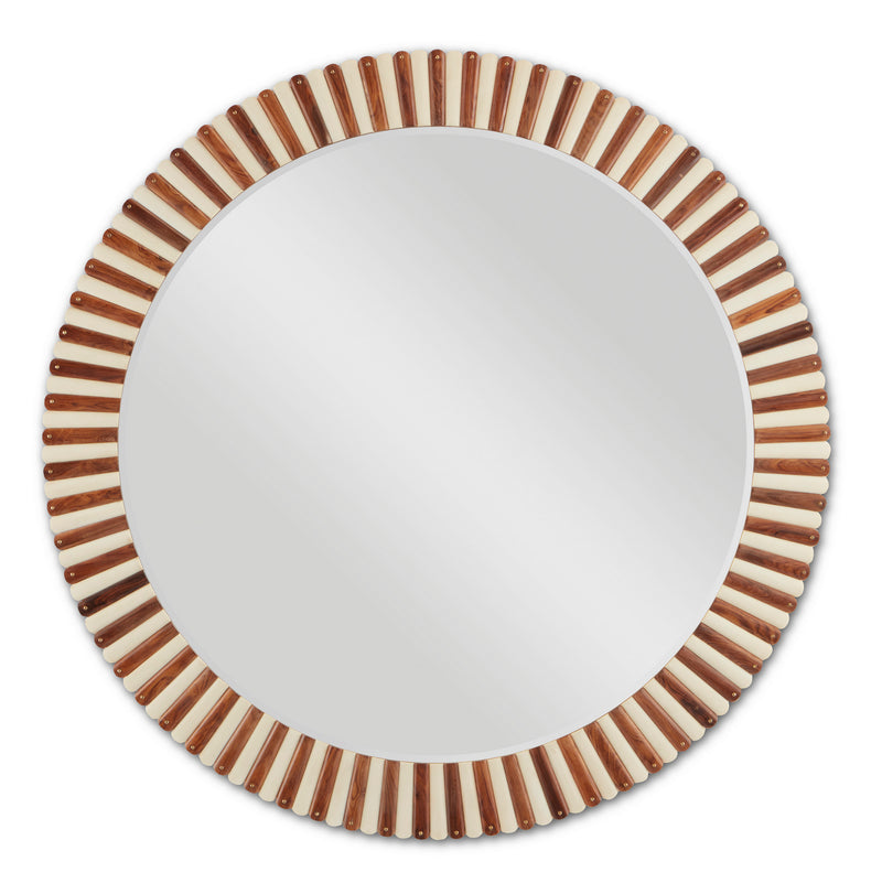 Currey and Company - 1000-0101 - Mirror - Muse - Natural/Ivory/Brass/Mirror